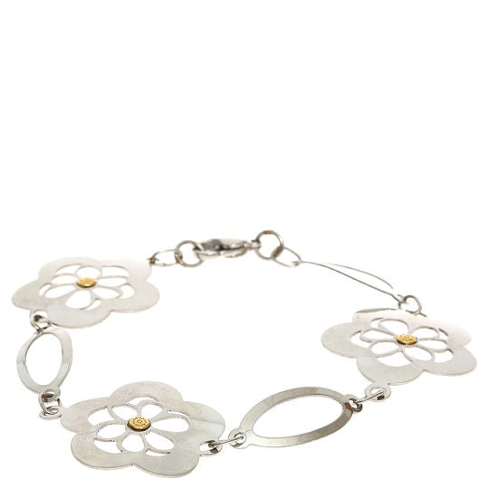 Pulsera Elle Tres Flores Ribete