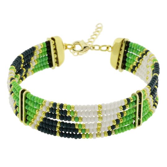 Pulsera Gabrielle Pyrabeads Combinación Verde