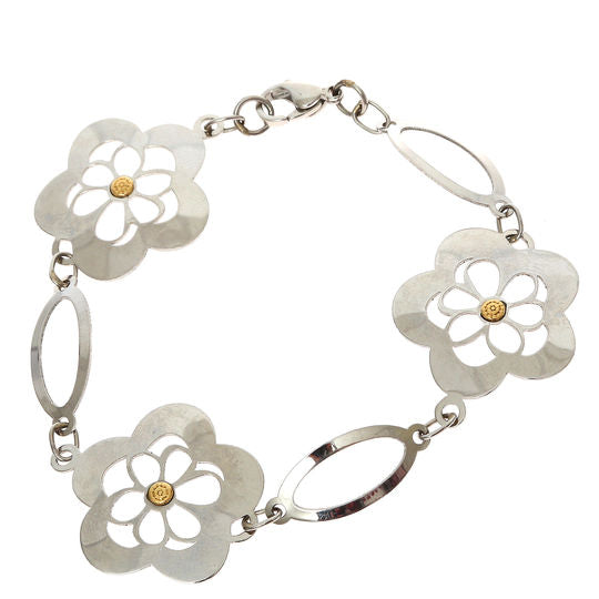 Pulsera Elle Tres Flores Ribete