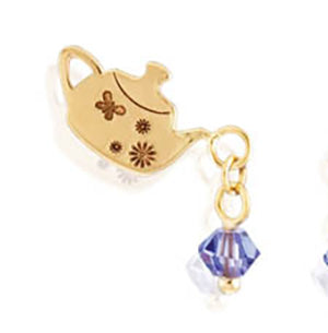 Broqueles Fátima Teteritas Cristal Oro 14 kt