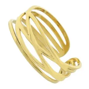 AN AJUSTABLE LÍNEAS CRUZADAS, ACERO DORADO