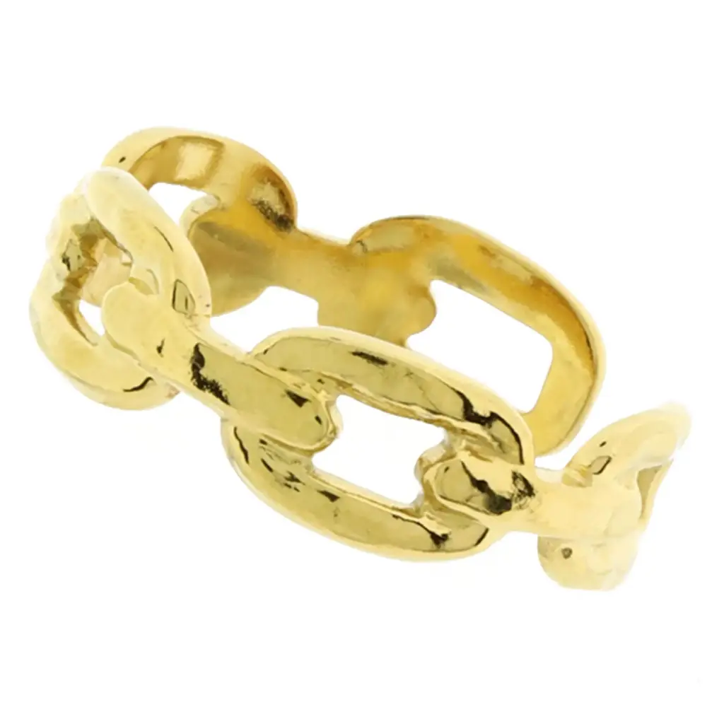 AN AJUSTABLE ESLABONES, ACERO DORADO