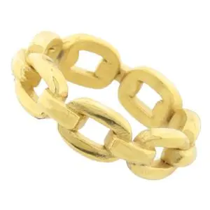 AN CADENA ESLABONES, ACERO DORADO