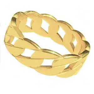 CADENA PLANA, ACERO DORADO