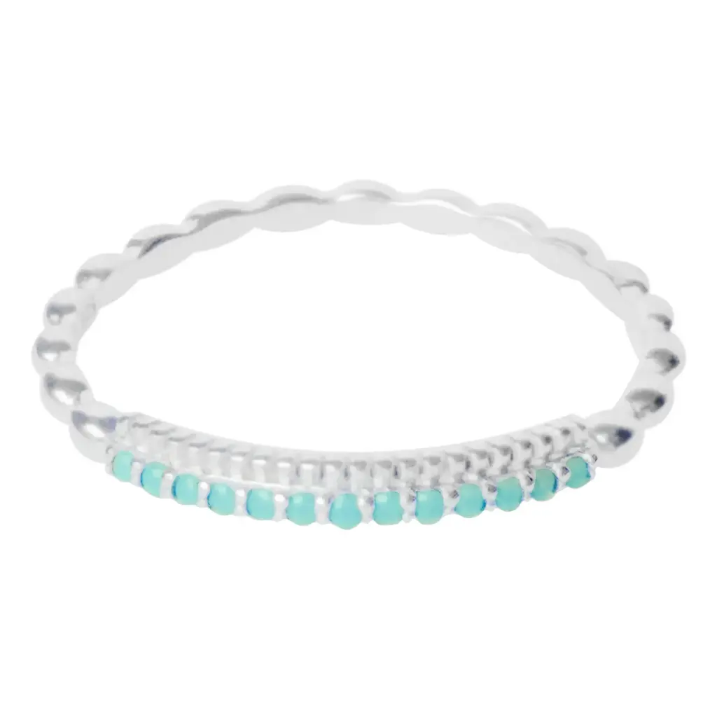 CHURUMBELA PRINCESS TURQUESA, PLATA RODIZADA