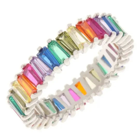 CHURUMBELA LINEAS COLORES, PLATA .925