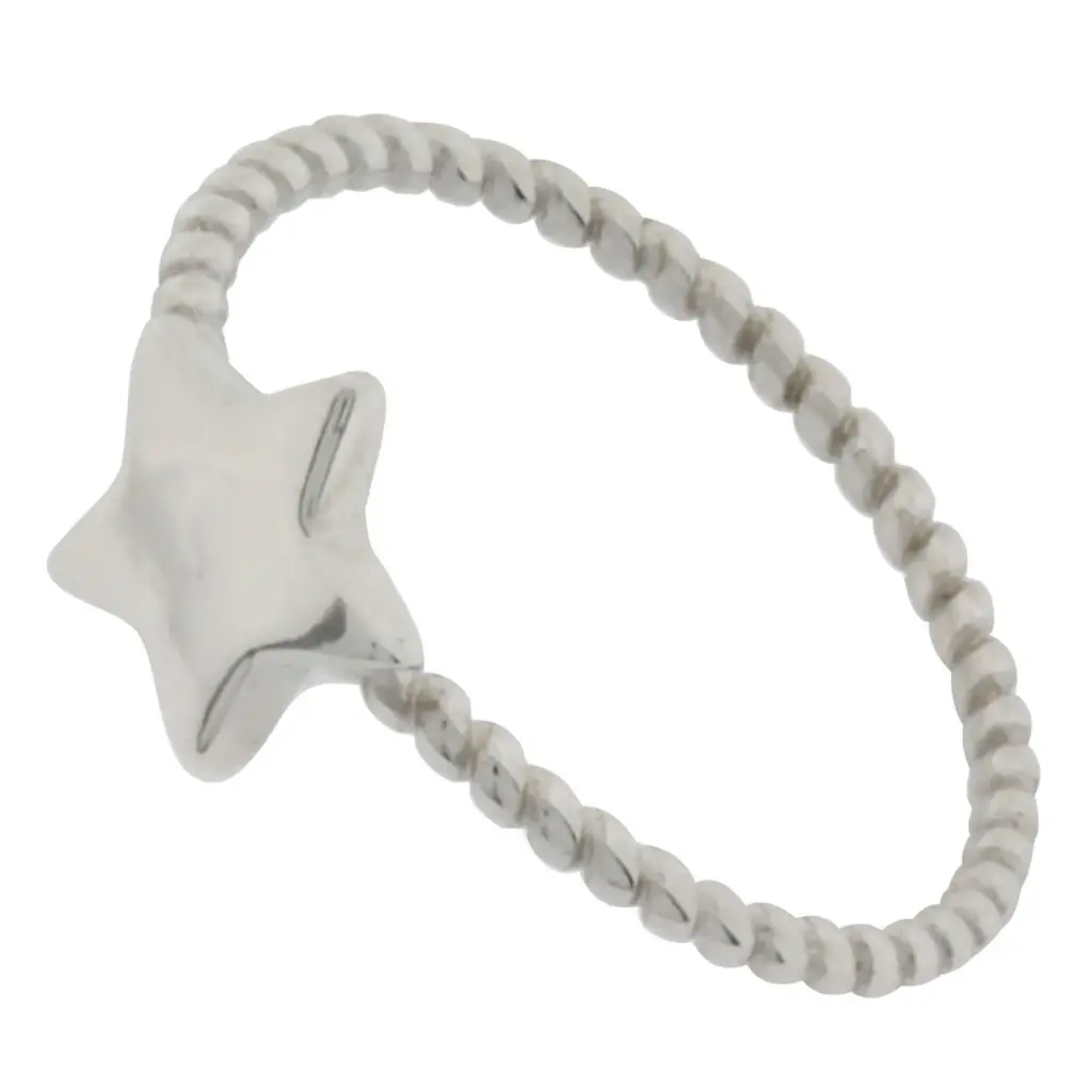 AN. SOGUILLA ESTRELLA, PLATA .925 RODIZADA