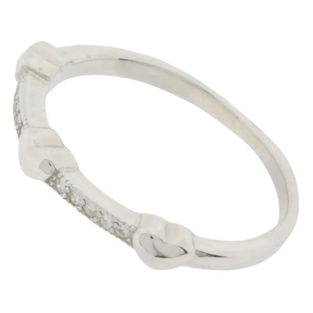 AN. TRES CORAZONES MINI, PLATA .925 RODIZADA