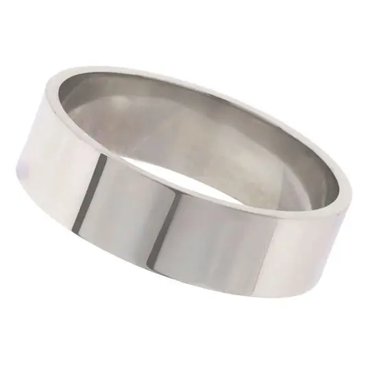 ARGOLLA LISA GRUESA, PLATA .925