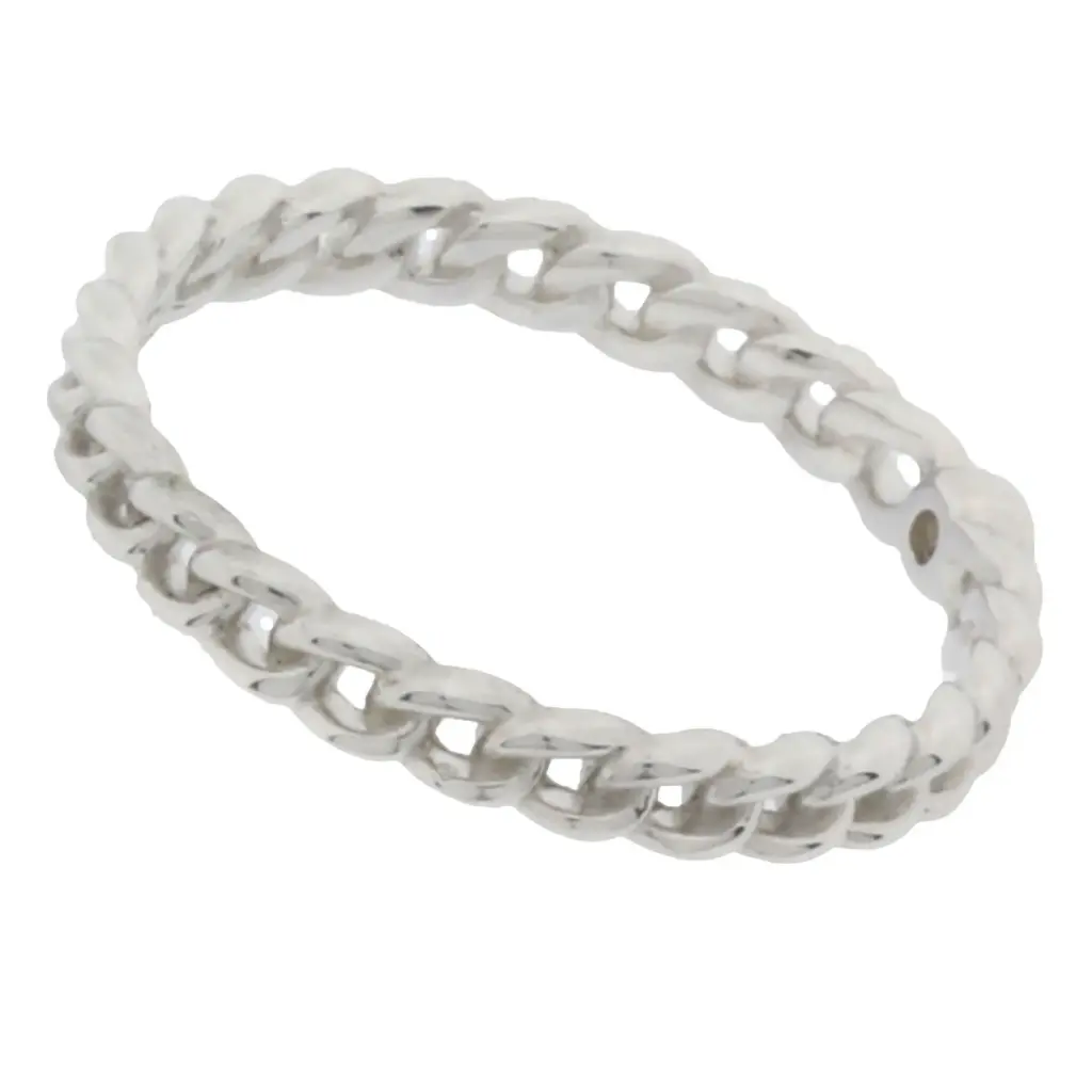 AN. CADENA CON ZIRCONIA CENTRAL. PLATA