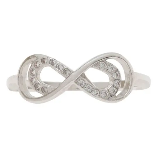 AN INFINITO DOBLE, PLATA. 925 CON BAÑO DE RODIO