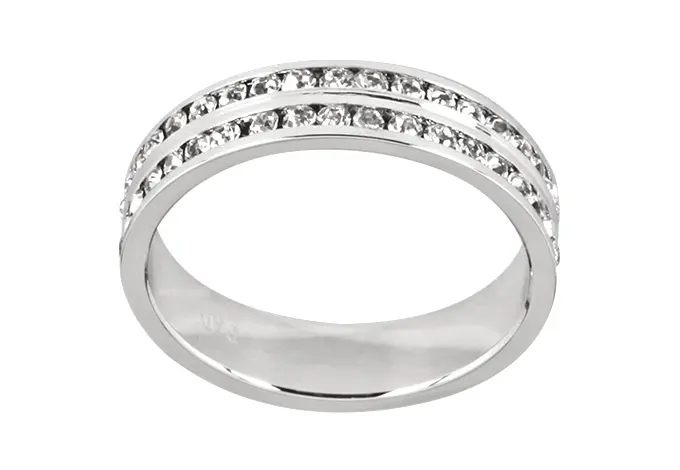 CADSWWG6 ANILLO DOBLE BLANCO CHAPADO