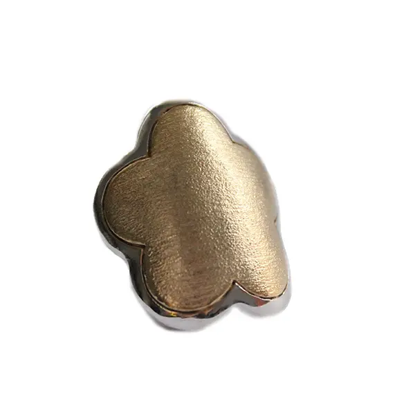 AZPL-004AN AN FLOR CURVA, PLATA ACABADO SATINADO