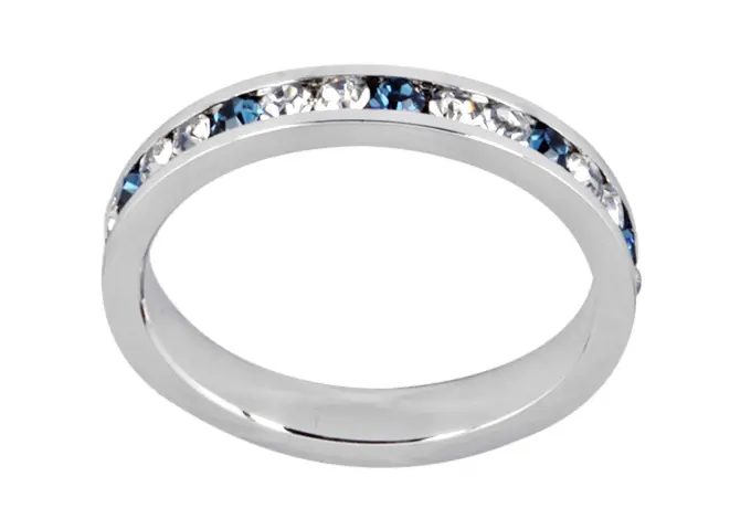 CAS2WS6 ANILLO SENCILLO BLANCO Y ZAFIRO