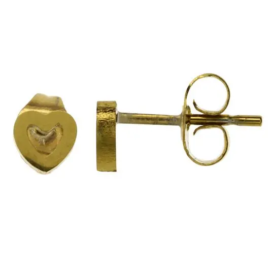 AR CORAZON CALADO DORADO, ACERO