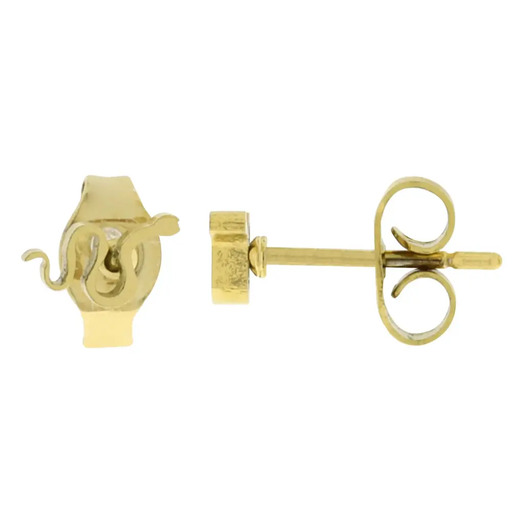 ARETES VIBORITA, ACERO DORADO