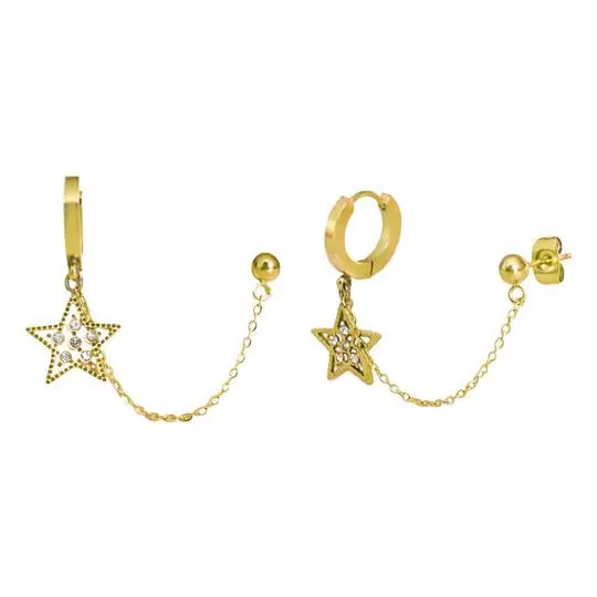 HG ESTRELLA CON CADENA, ACERO DORADO