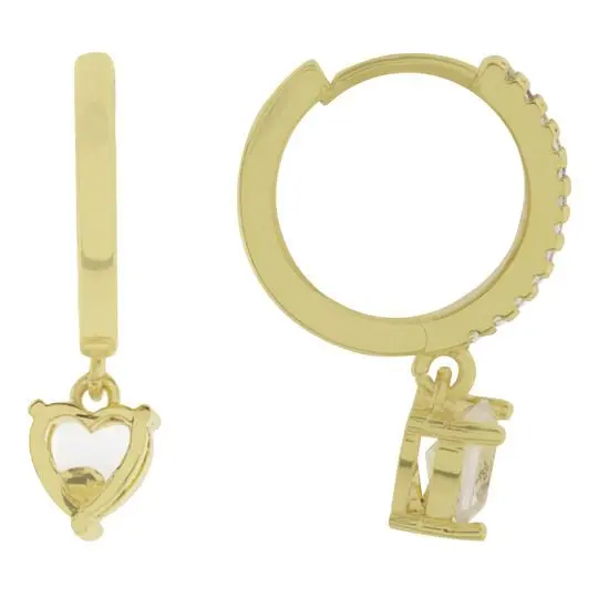 HUG CORAZÓN COLGANTE, ACERO DORADO