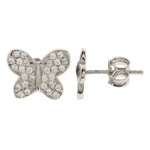 BR. MARIPOSA MINI, PLATA RODIZADA