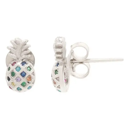 AR PIÑA COLORES, PLATA .925