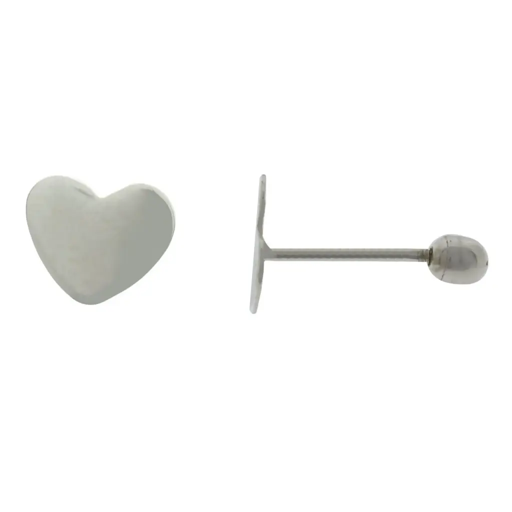 BR CORAZON LISO, PLATA .925