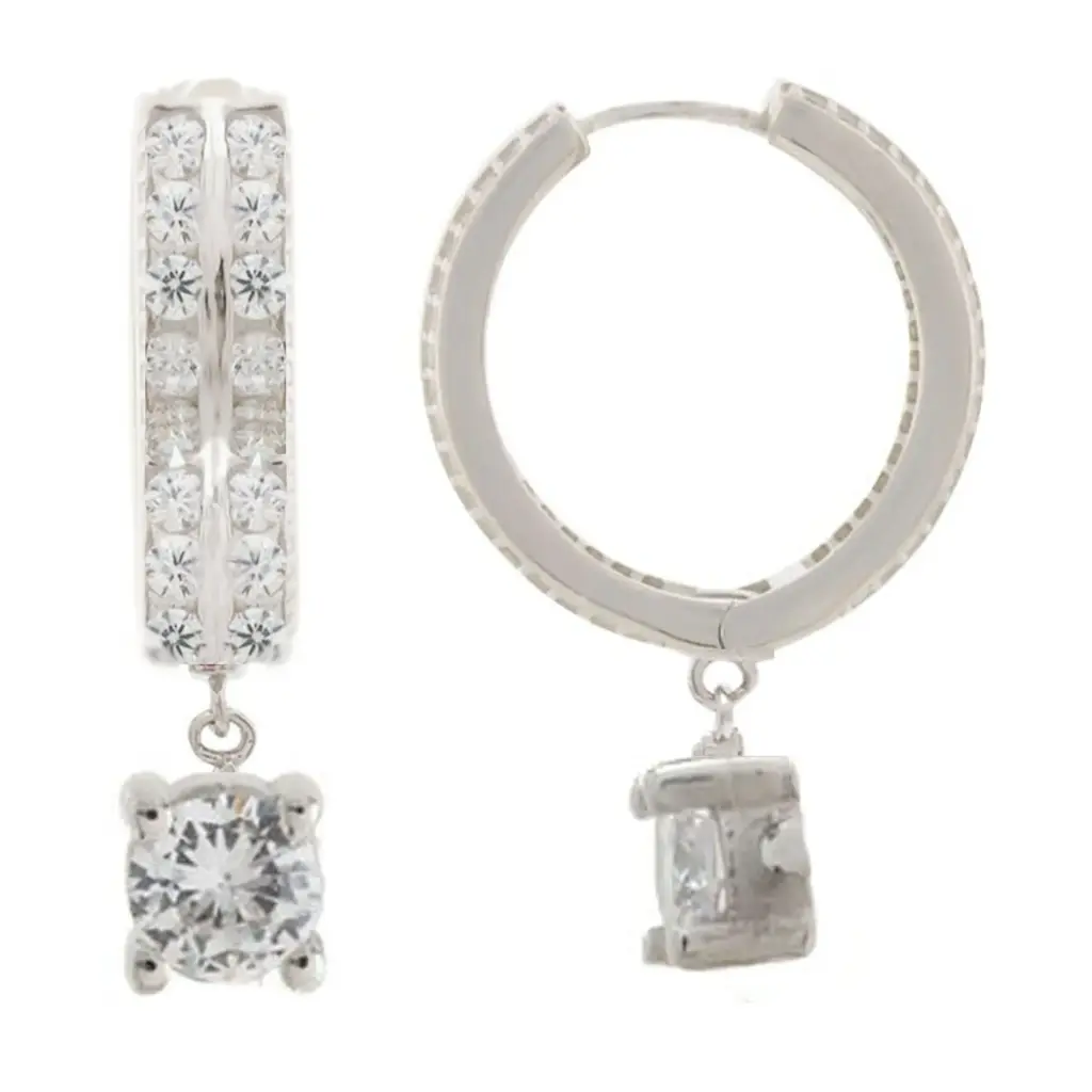 HUG DOS LINEAS CON PIEDRA COLGANTE, PLTA RODIZADA