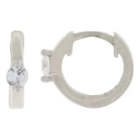 HUG MINI ZIRCONIA CENTRAL, PLATA RODIZADA