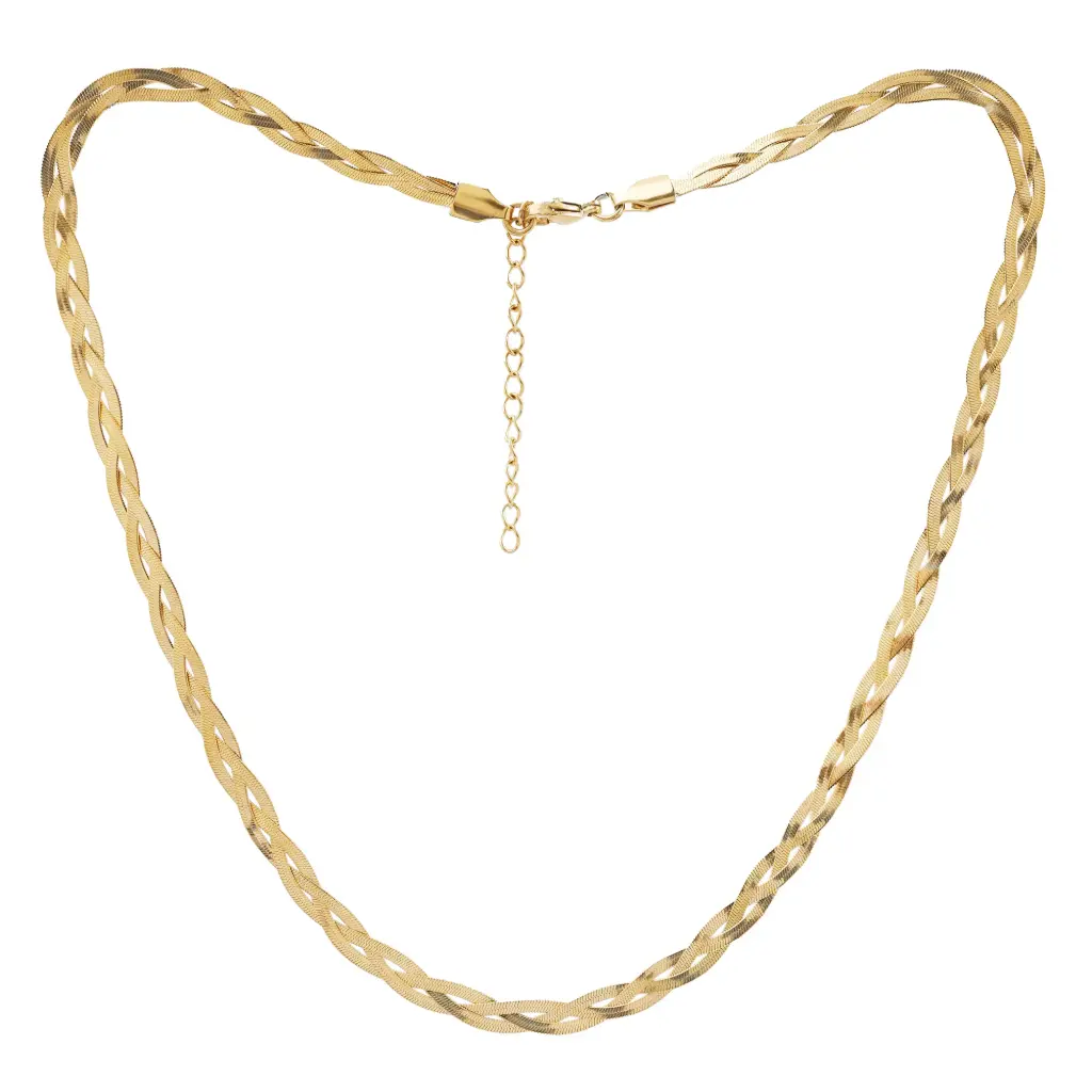 CAD TRENZADA, ACERO DORADO