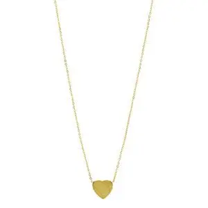 COLLAR CORAZON CRAQUELADO, ACERO