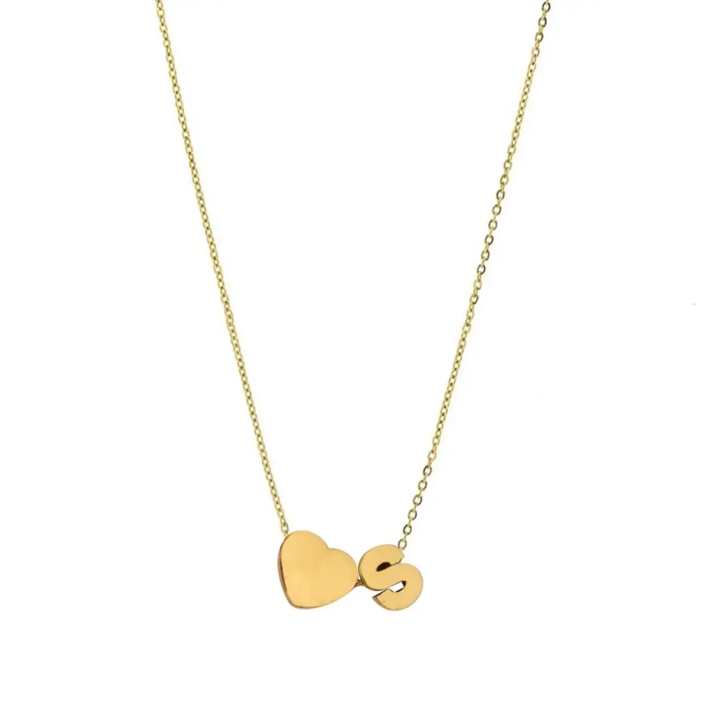 COLL CORAZÓN S, ACERO DORADO