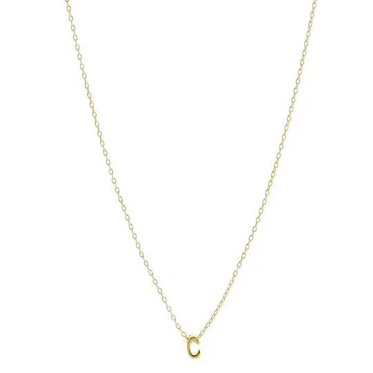COLLAR CADENA LETRA C MINI, CHAPA