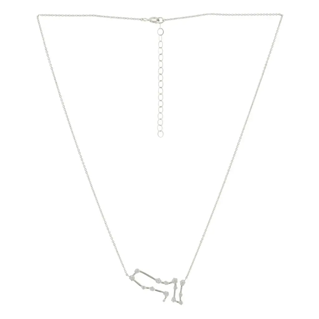 CONSTELACIÓN GEMINIS, PLATA CON ZIRCONIAS