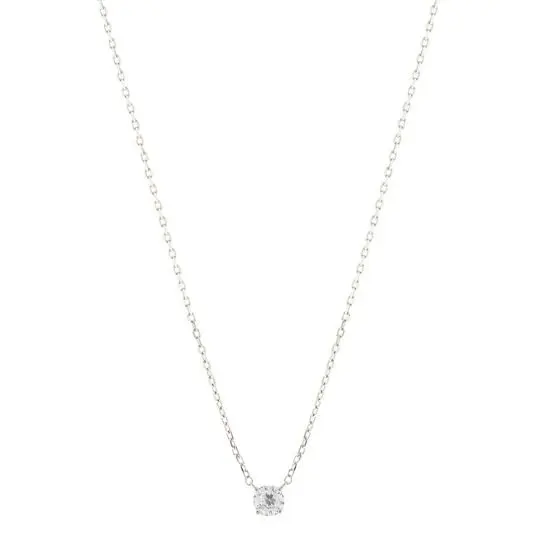 CO ZIRCONIA REDONDA, PLATA RODIZADA