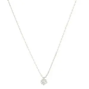 CO ESTRELLA ZIRCONIA, PLATA RODIZADA