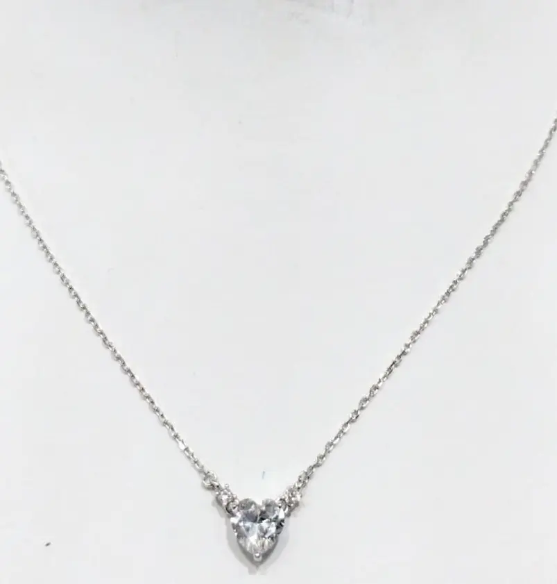 CO CORAZÓN CRISTAL, PLATA RODIZADA