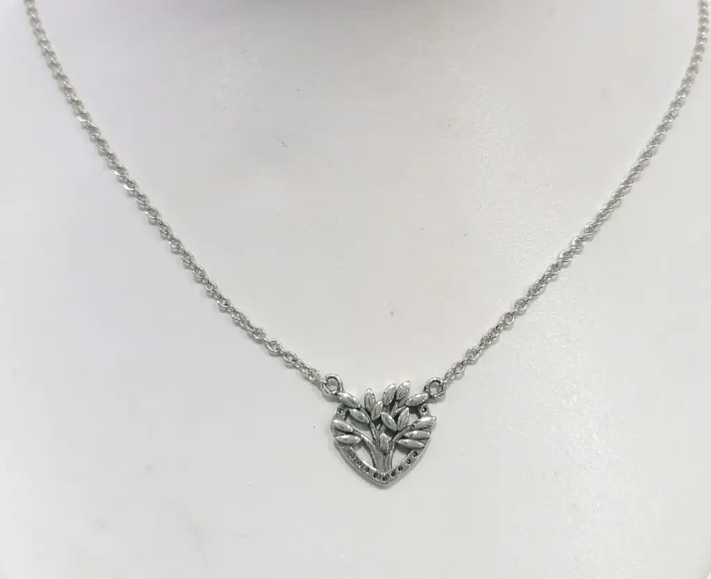 CO CORAZÓN ÁRBOL, PLATA RODIZADA