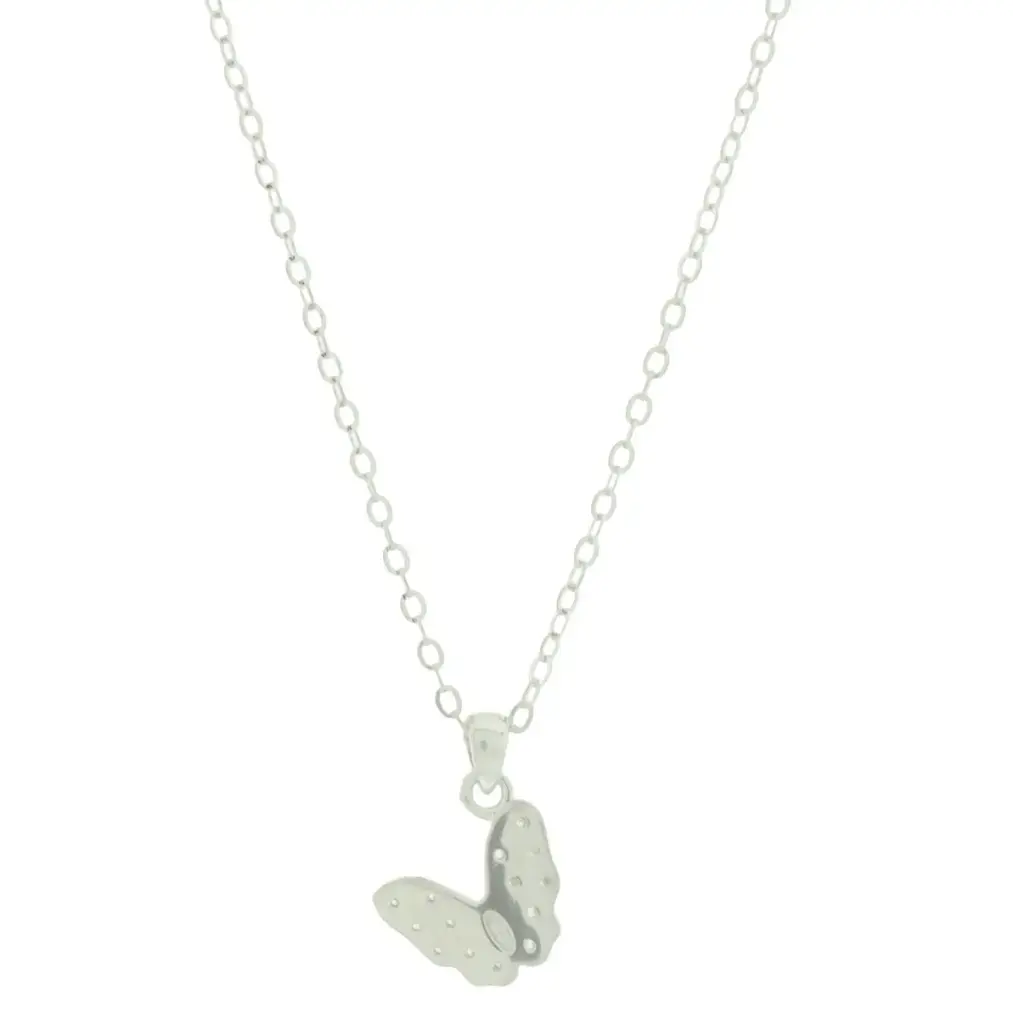 CO MARIPOSA CALADA PAVÉ, PLATA RODIZADA