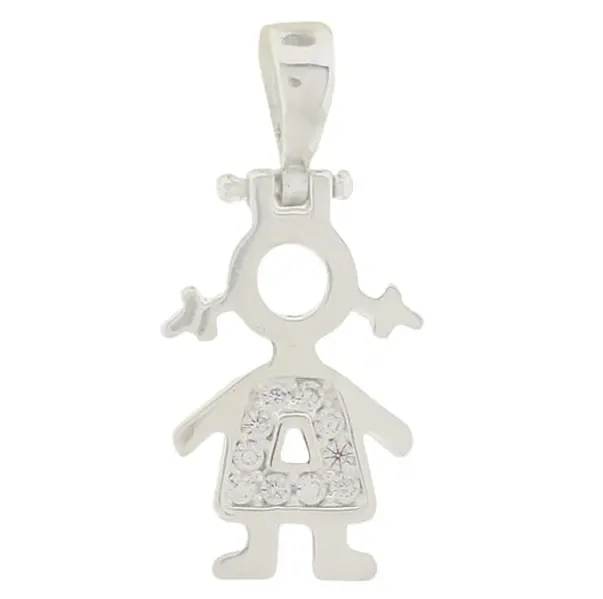 Dj NIÑA CON ZIRCONIAS CH , PLATA .925