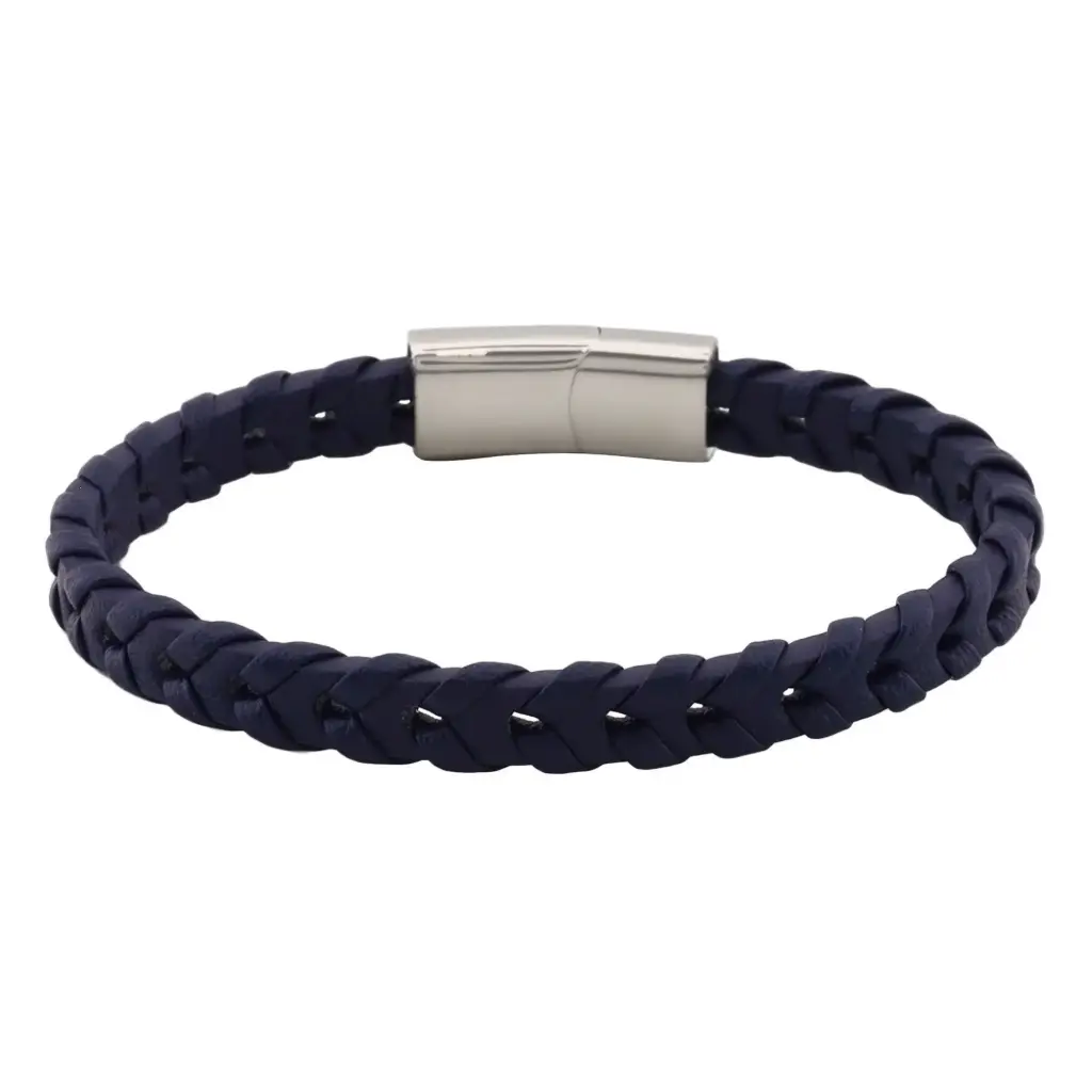 PULS TRENZADA AZUL, ACERO