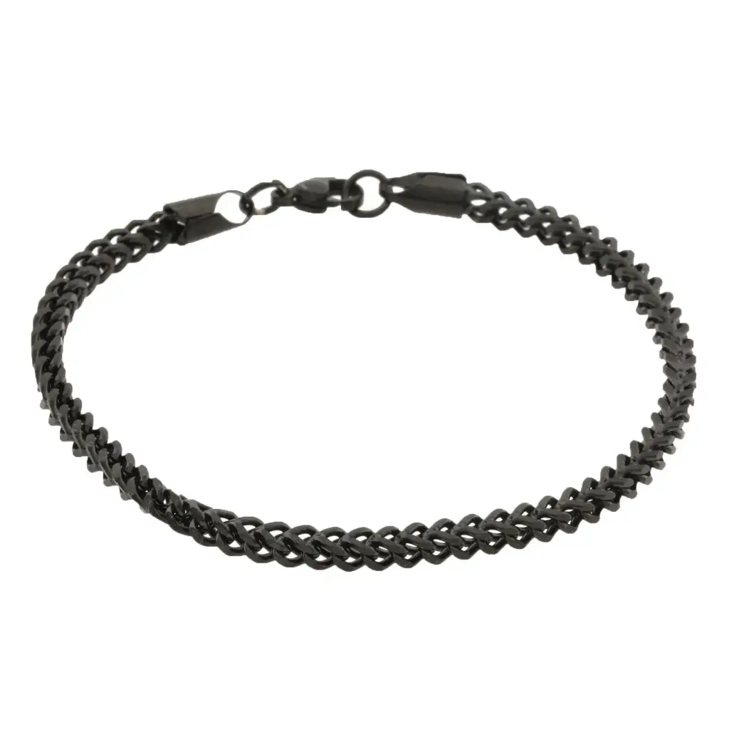 PULS. CADENA NEGRA CUADRADA, ACERO