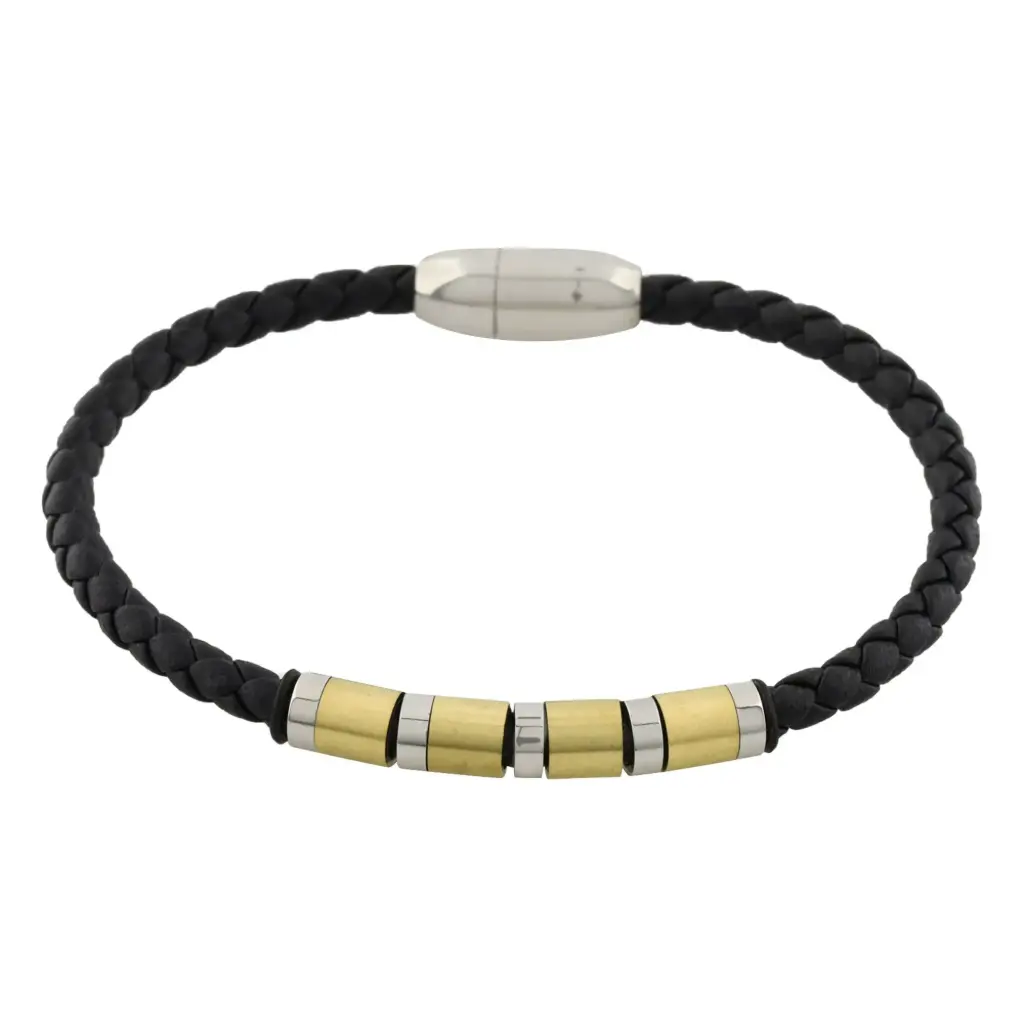 PULS. TRENZADA AROS BICOLOR