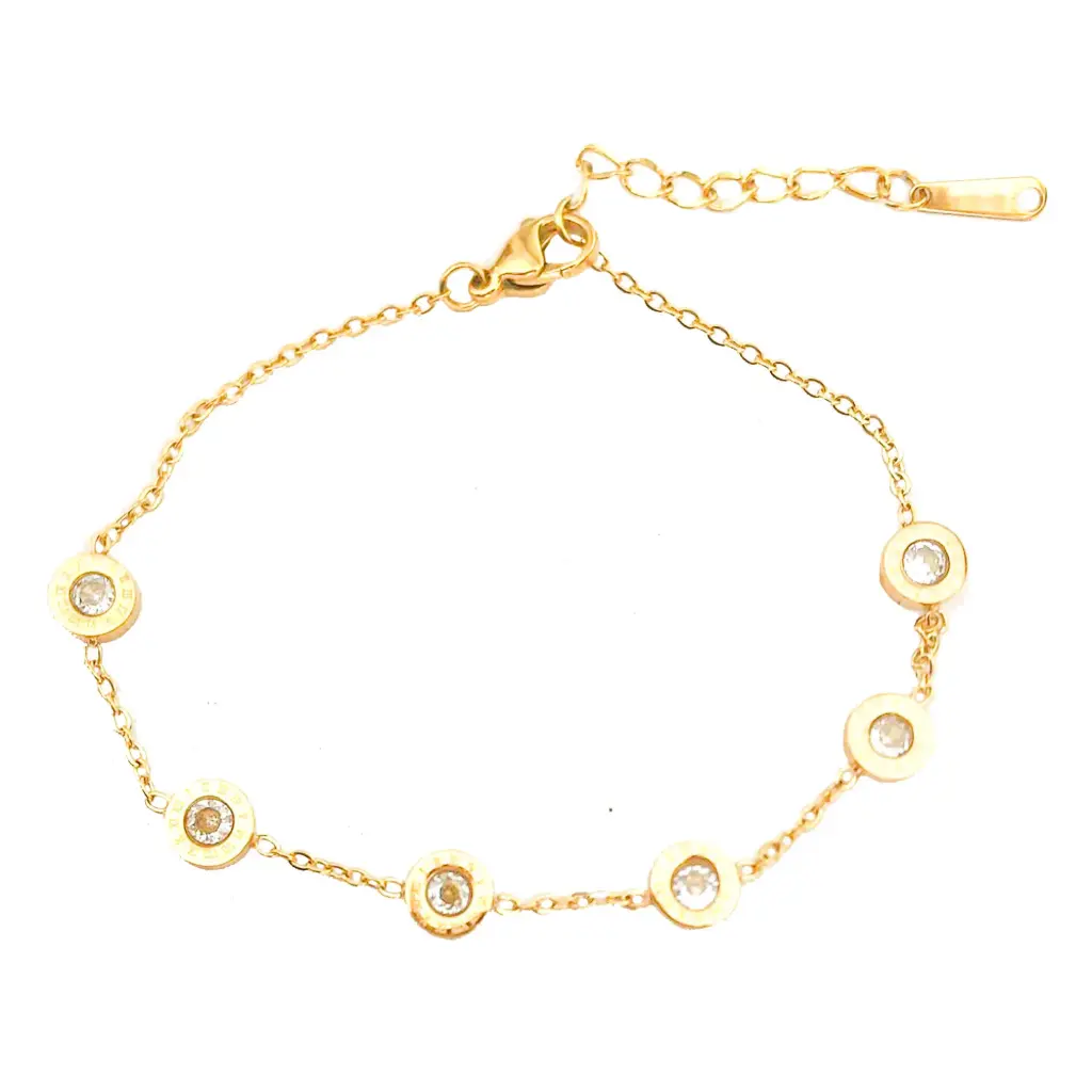 PULS CIRCULOS NUMEROS, ACERO DORADO