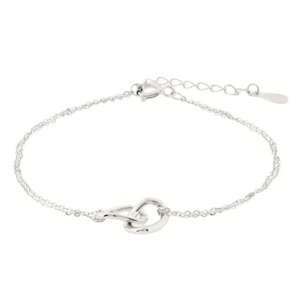 PULS DOS ESLABONES, PLATA .925 RODIZADA