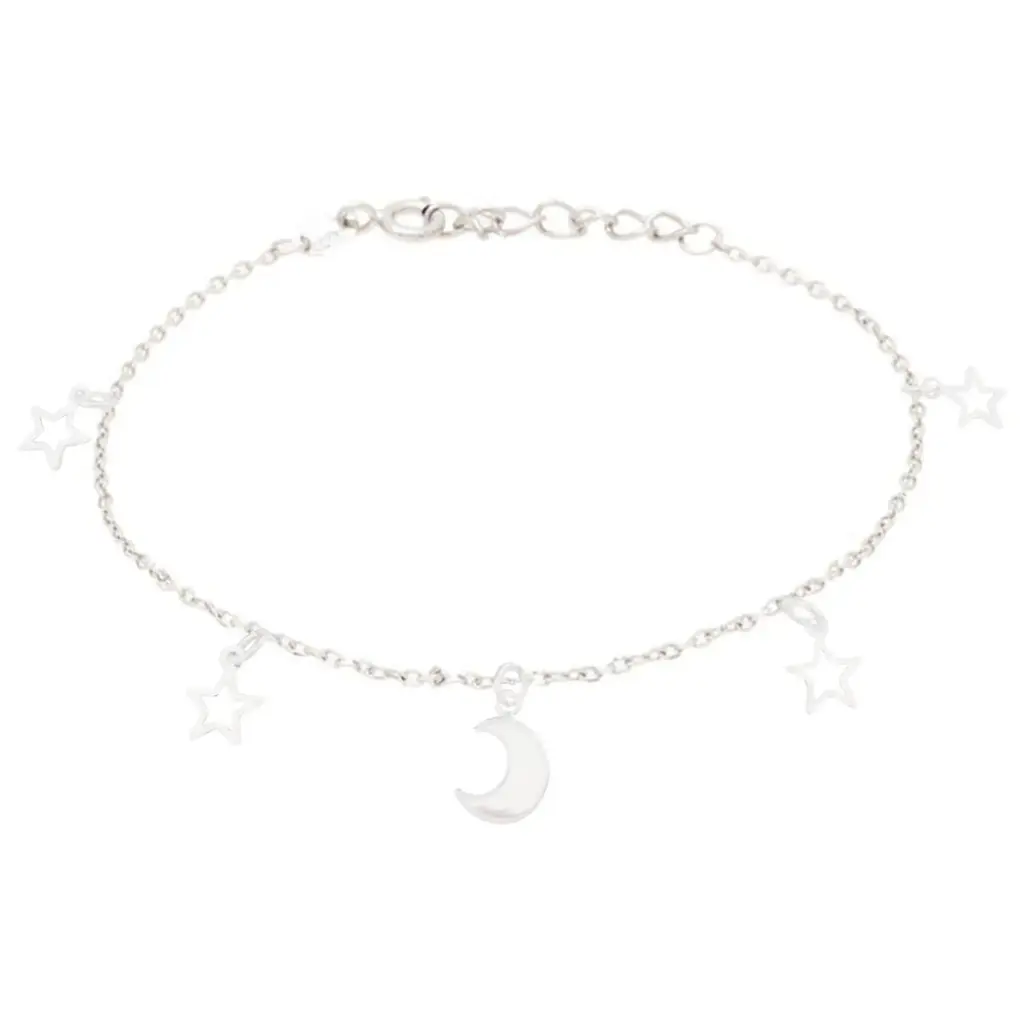 PULS. LUNAS CON ESTRELLAS, PLATA RODIZADA