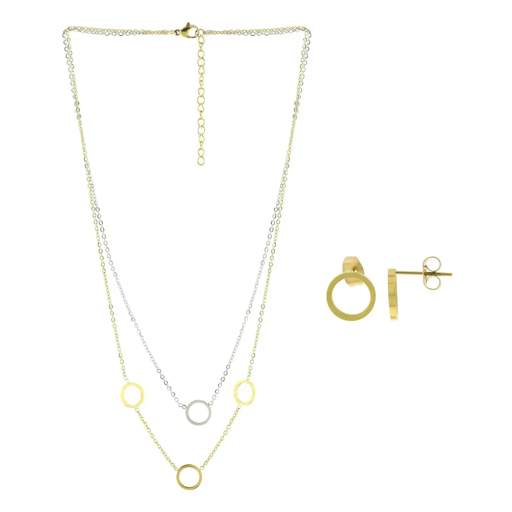 SET AROS BICOLOR, ACERO