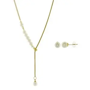 SET CORBATERO PERLAS