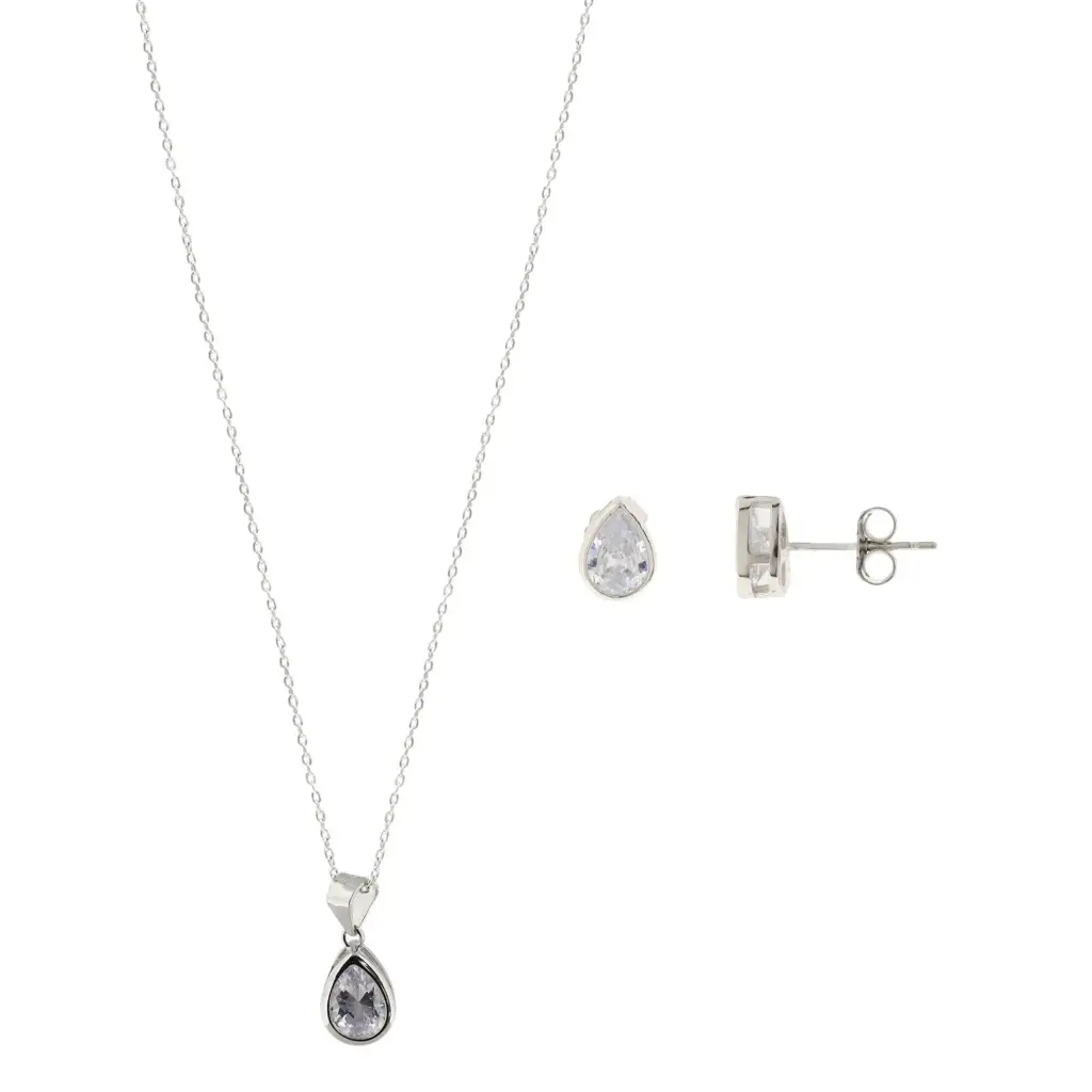 SET GOTA BISEL, PLATA RODIZADA