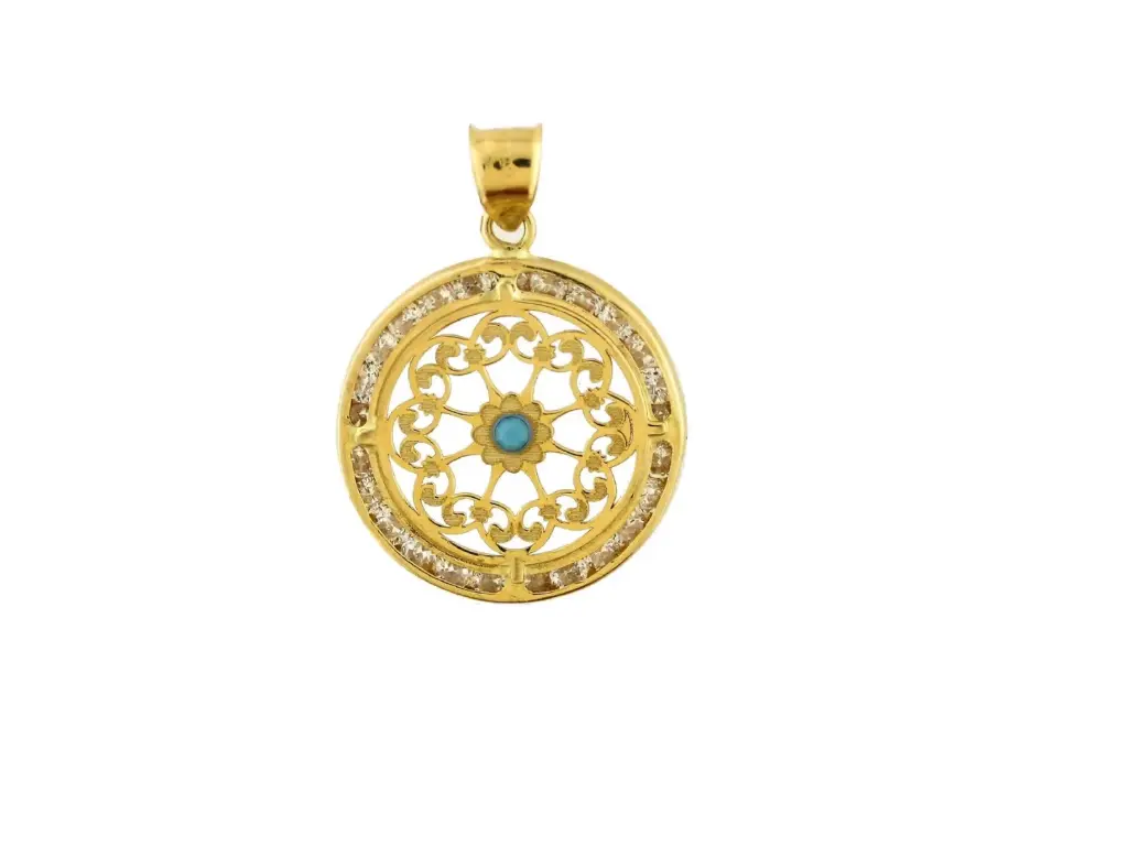 MANDALA FLOR, ORO 14 K