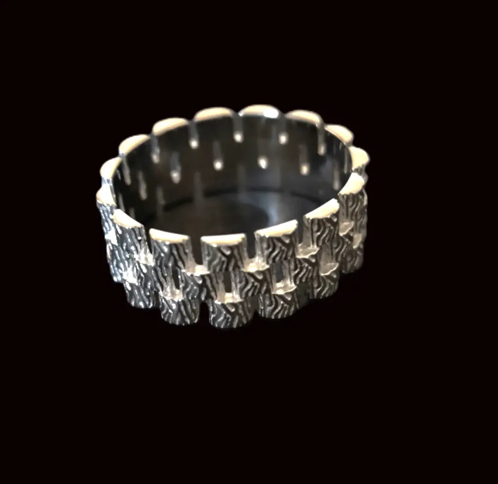 AN CUADROS DIAMANTADOS, PLATA RODIZADA