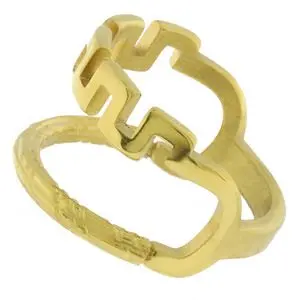 [312098] AN  LINEA LISA Y GRECA, ACERO DORADO